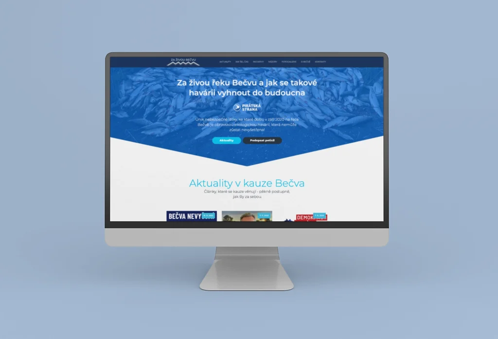 Tvorba portálu ke kauze Bečva