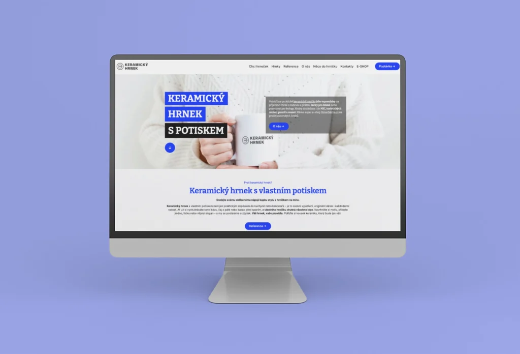 Tvorba www stránek pro FOOE keramické hrnky