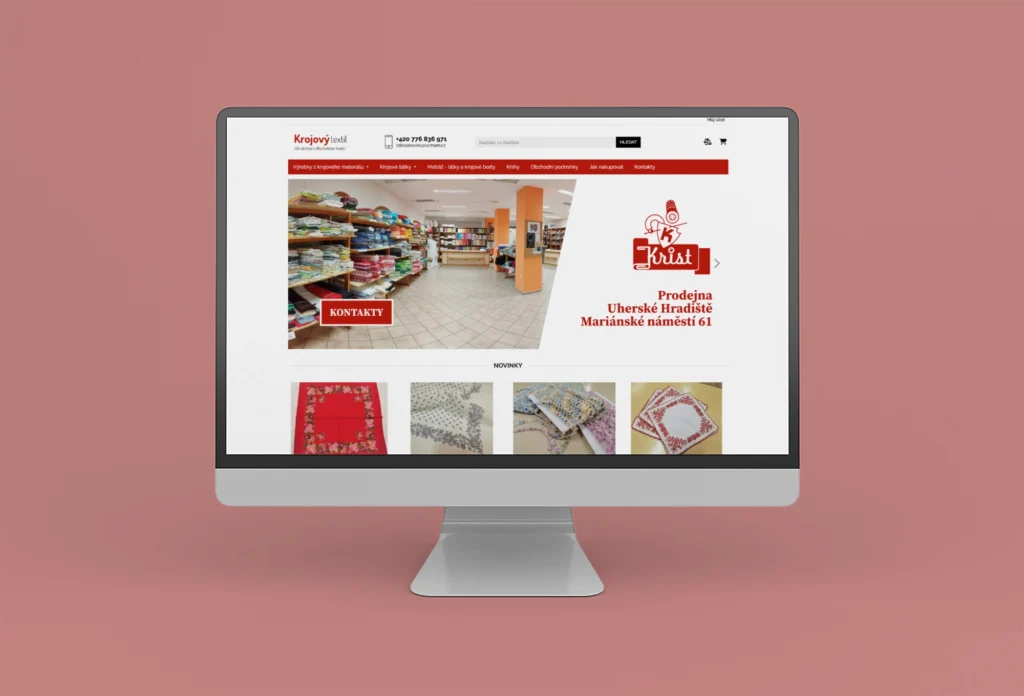 Tvorba e-shopu pro KRIST - krojový obchod