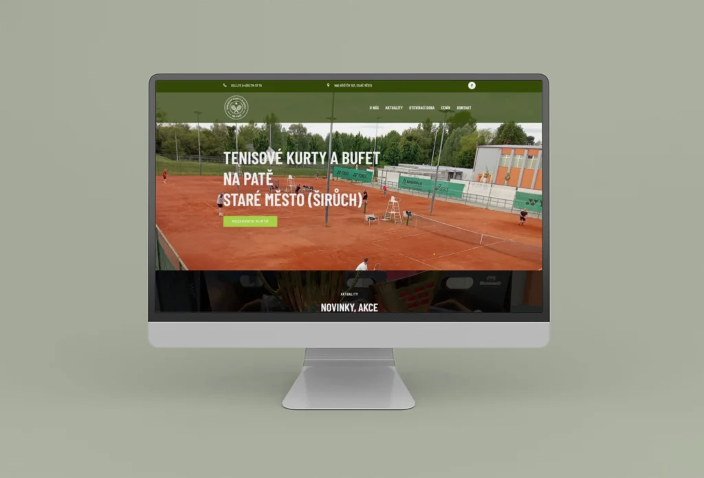 Tvorba www stránek pro tenisový klub NAPAŤE