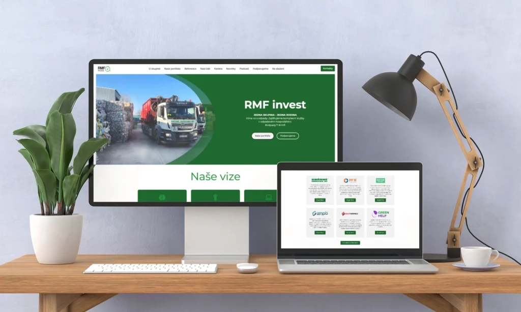 Tvorba www stránek pro firmu RMF invest s.r.o.