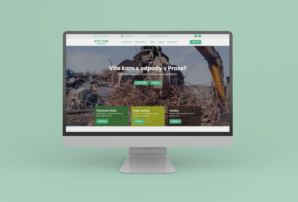 Tvorba www stránek pro firmu ROTTAMI ODPADY s.r.o.