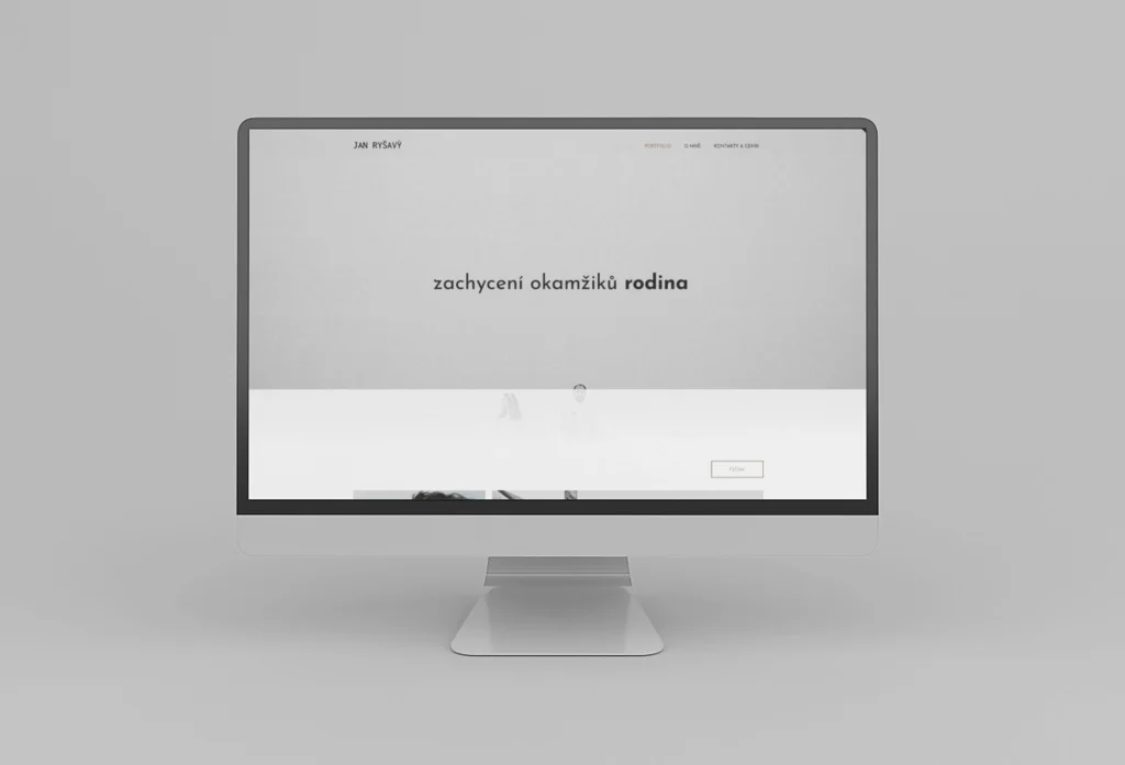 Tvorba portálu pro fotografa Jana Ryšavého