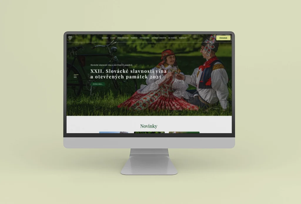 Tvorba www stránek pro Slavnosti vína a otevřených památek v Uh. Hradišti