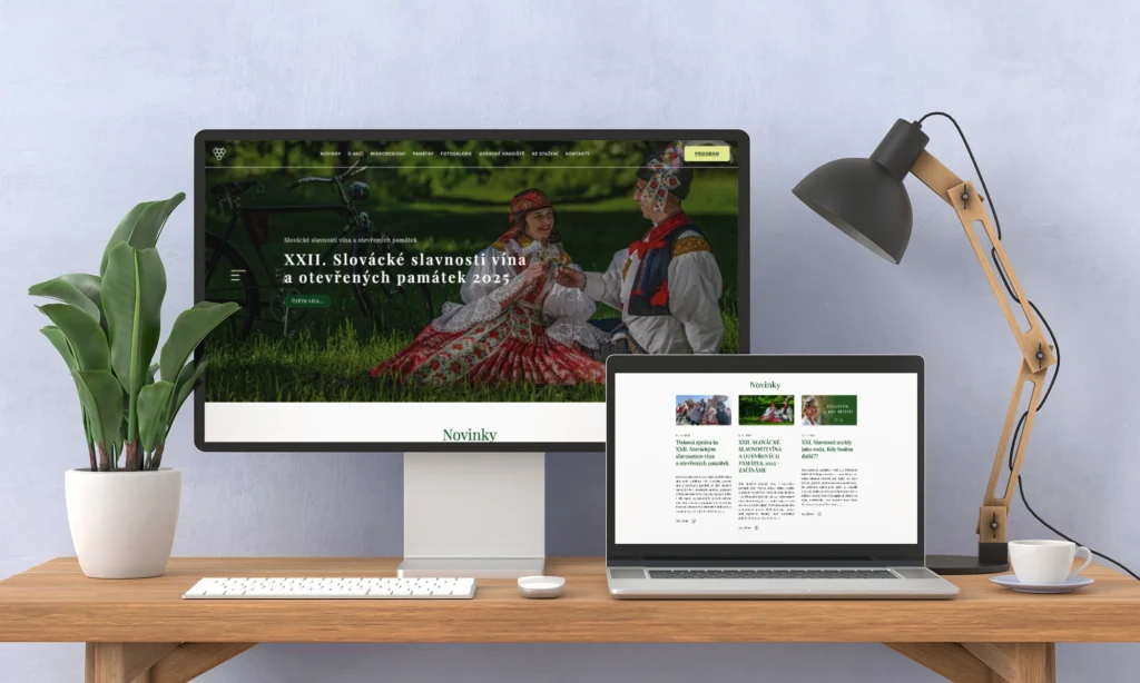 Tvorba webu slavností vína v Uherském Hradišti