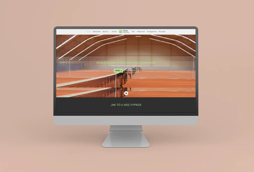 Tvorba www stránek pro tenisový klub Kunovice